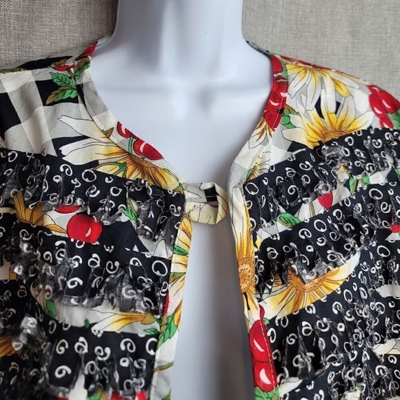 Vintage PAULA SWEET Muslin Mink Fringe Sweater - Picture 2 of 9